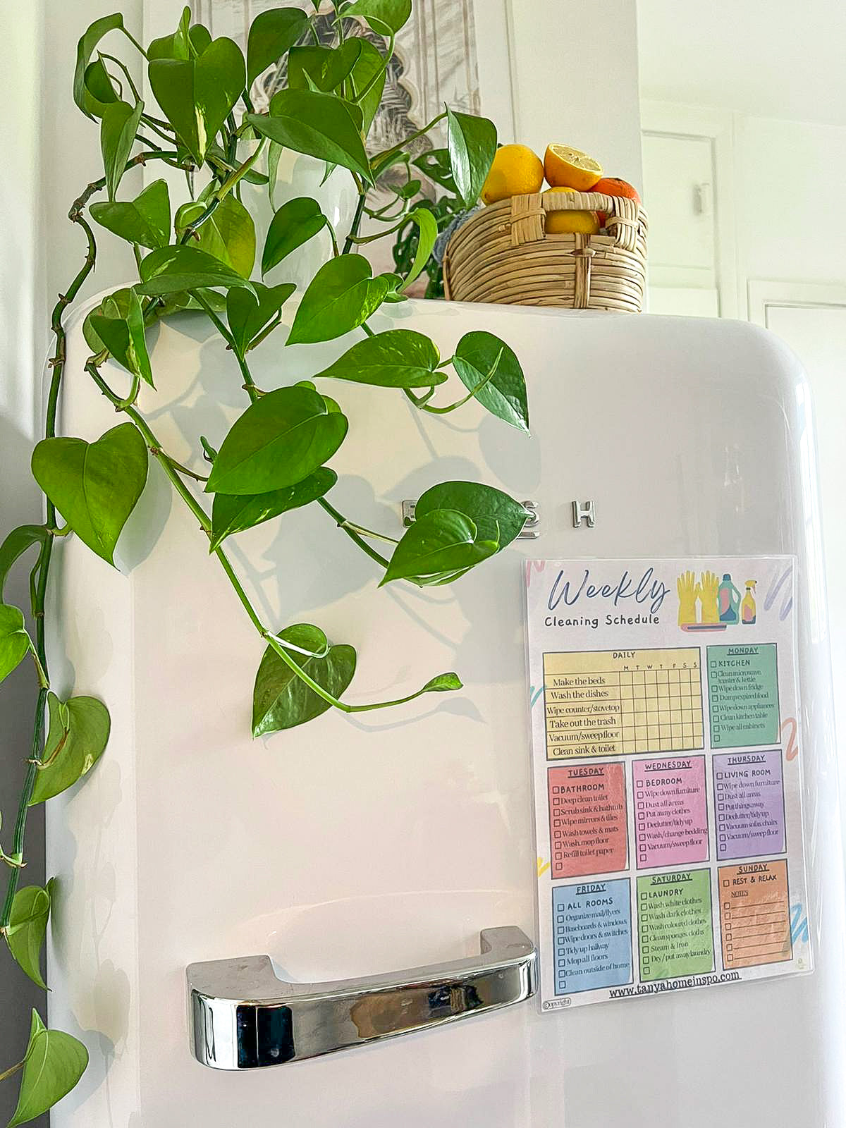 Dry Wipe Weekly Cleaning Schedule