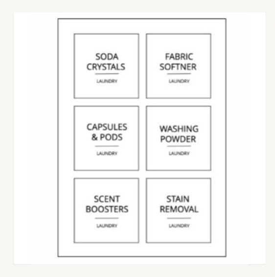 8cm x 8cm White Custom Labels, Waterproof, Gloss.