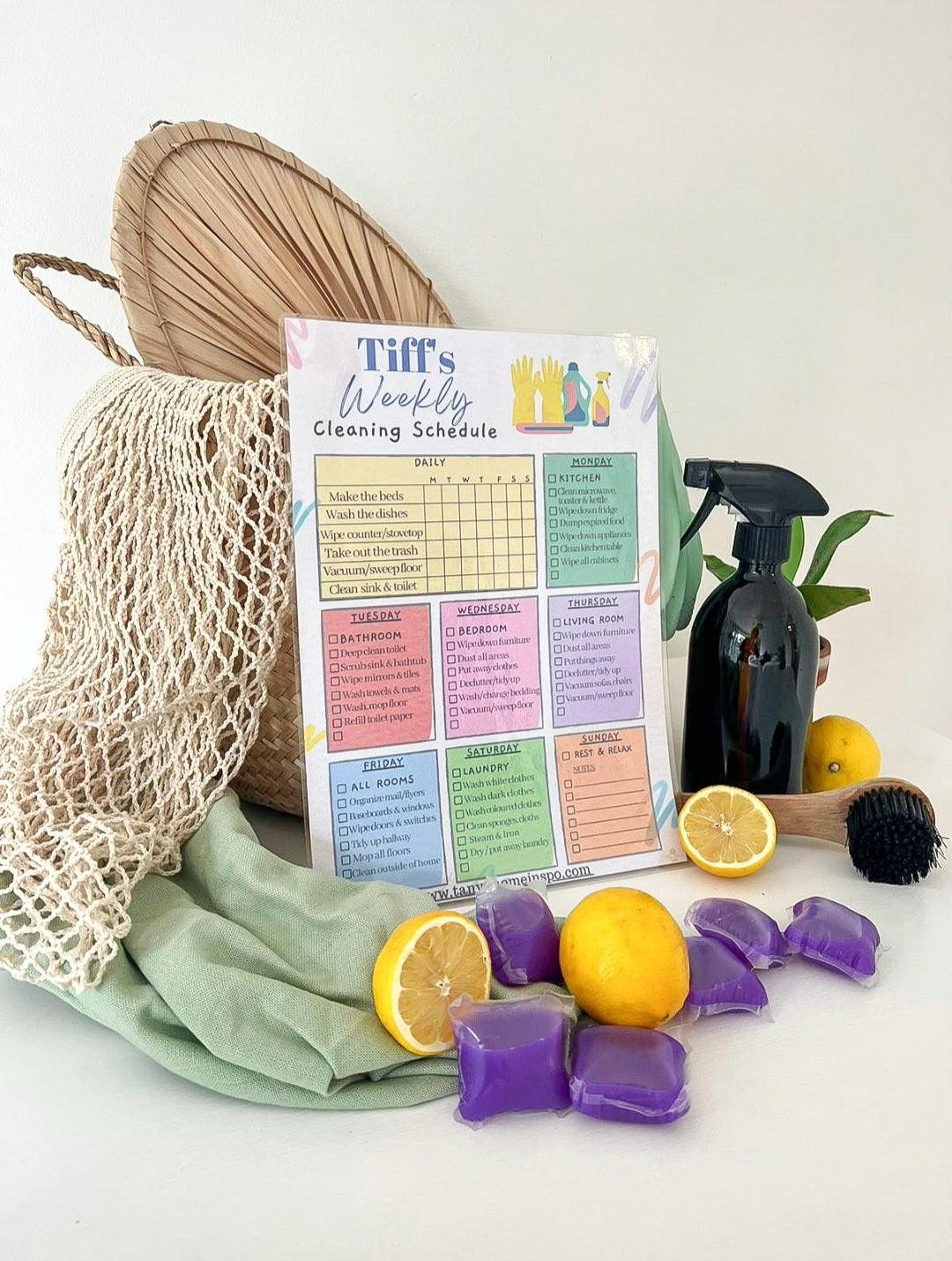 Dry Wipe Weekly Cleaning Schedule