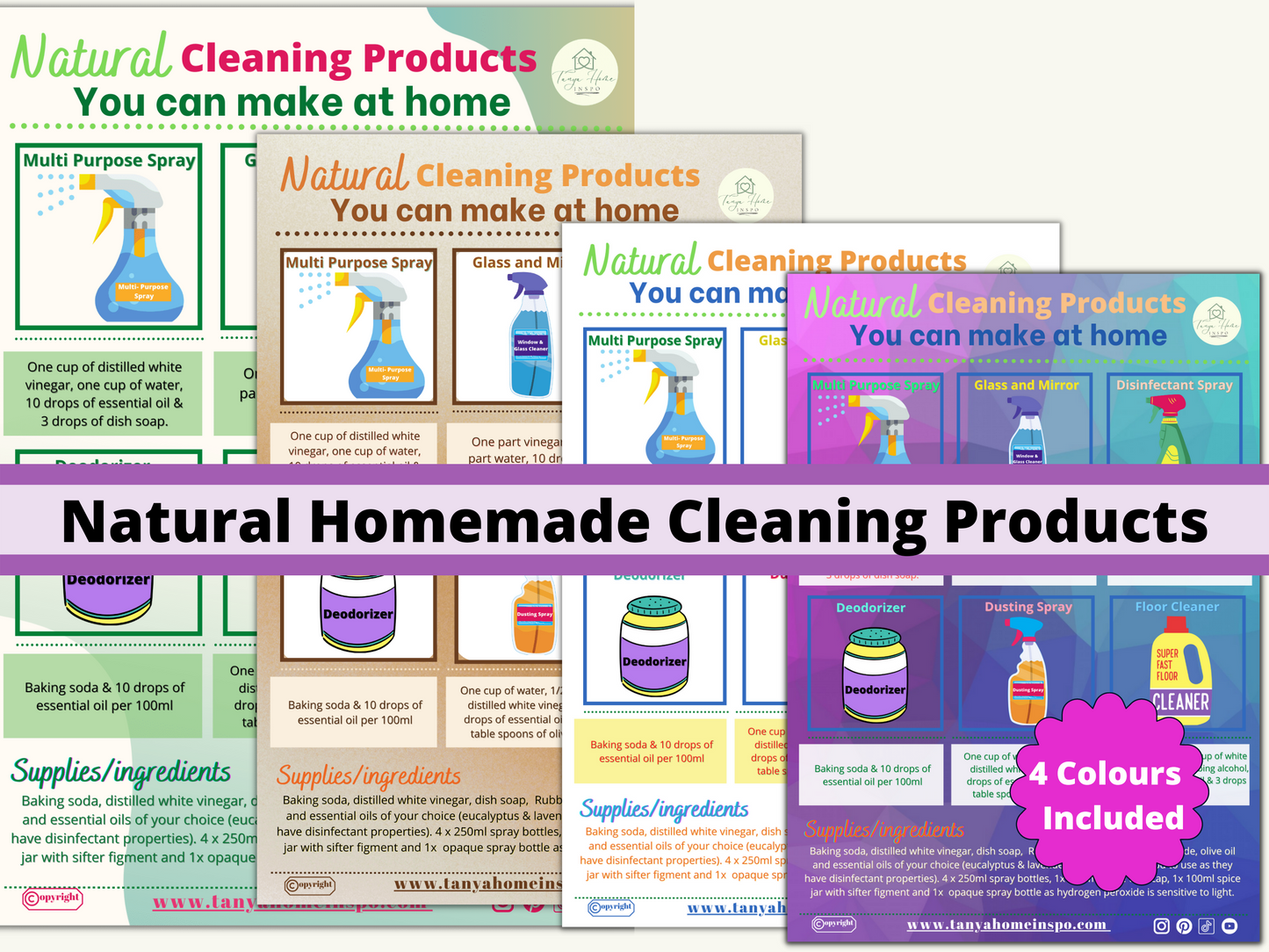Homemade Cleaning Recipes - Digital PDF
